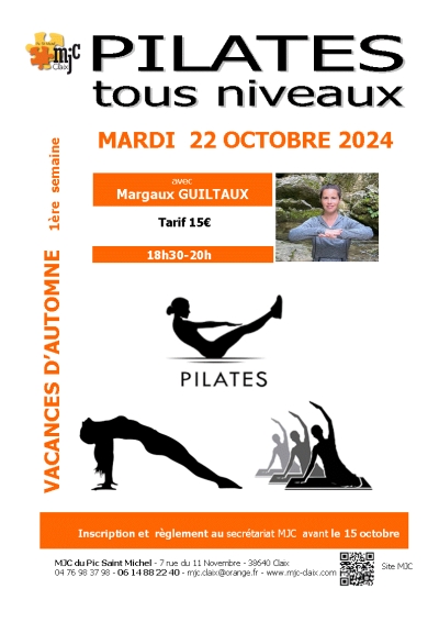 Mardi 22 Octobre  Session Pilates