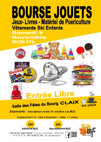 Bourse au Jouets, Jeux... 9 novembre